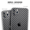 Textured Black Carbon Fiber - Skin-Kit compatible with the Apple iPhone 12, 12 Pro Max, 12 Mini, 11 Pro or 11 Pro Max (All iPhones Available)
