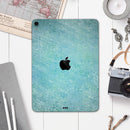 Textured Teal Surface - Full Body Skin Decal for the Apple iPad Pro 12.9", 11", 10.5", 9.7", Air or Mini (All Models Available)