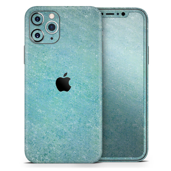 Textured Teal Surface - Skin-Kit compatible with the Apple iPhone 12, 12 Pro Max, 12 Mini, 11 Pro or 11 Pro Max (All iPhones Available)