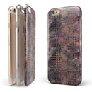 Textured Triangle Pattern iPhone 6/6s or 6/6s Plus 2-Piece Hybrid INK-Fuzed Case