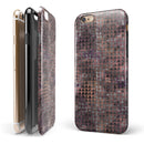 Textured Triangle Pattern iPhone 6/6s or 6/6s Plus 2-Piece Hybrid INK-Fuzed Case