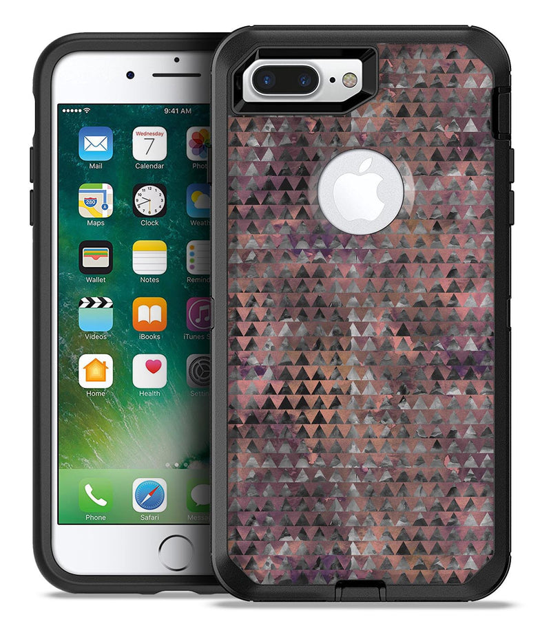 Textured Triangle Pattern - iPhone 7 or 7 Plus Commuter Case Skin Kit