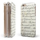 The 18th Century Script Pattern iPhone 6/6s or 6/6s Plus 2-Piece Hybrid INK-Fuzed Case