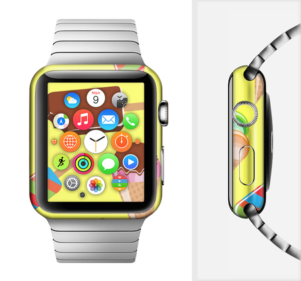 The 3d Icecream Treat Collage Full-Body Skin Set for the Apple Watch