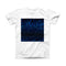 The 50 Shades of Unfocused Blue ink-Fuzed Front Spot Graphic Unisex Soft-Fitted Tee Shirt