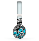 The Abstract Black & Blue Paisley Waves Skin Set for the Beats by Dre Solo 2 Wireless Headphones