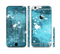 The Abstract Bleu Paint Splatter Sectioned Skin Series for the Apple iPhone 6/6s