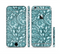 The Abstract Blue Feather Paisley Sectioned Skin Series for the Apple iPhone 6/6s