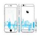 The Abstract Blue Skyline View Sectioned Skin Series for the Apple iPhone 6/6s