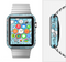 The Abstract Blue Vector Seamless Cloud Pattern Full-Body Skin Set for the Apple Watch