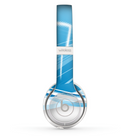 The Abstract Blue & White Future City View Skin Set for the Beats by Dre Solo 2 Wireless Headphones