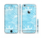 The Abstract Blue & White Waves Sectioned Skin Series for the Apple iPhone 6/6s Plus