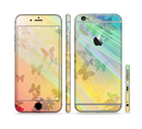 The Abstract Color Butterfly Shadows Sectioned Skin Series for the Apple iPhone 6/6s