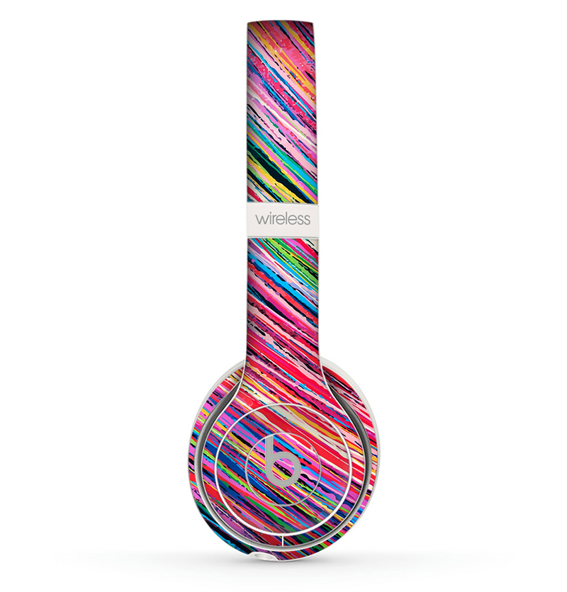 The Abstract Color Strokes Skin Set for the Beats by Dre Solo 2 Wireless Headphones