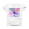 The Abstract Colorful WaterColor Vivid Tree V2 ink-Fuzed Front Spot Graphic Unisex Soft-Fitted Tee Shirt