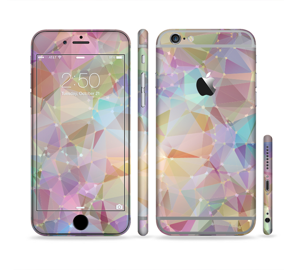 The Abstract Geometric Subtle Colored Connect Blocks Sectioned Skin Series for the Apple iPhone 6/6s Plus