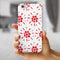 The Abstract Red Flower Pedals iPhone 6/6s or 6/6s Plus 2-Piece Hybrid INK-Fuzed Case