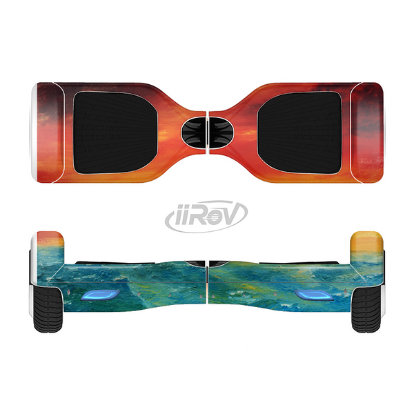 The Abstract Sunset Painting Full-Body Skin Set for the Smart Drifting SuperCharged iiRov HoverBoard
