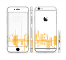 The Abstract Yellow Skyline View Sectioned Skin Series for the Apple iPhone 6/6s