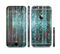 The Aged Blue Victorian Striped Wall Sectioned Skin Series for the Apple iPhone 6/6s
