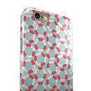 The All Over Mint Life Float Pattern iPhone 6/6s or 6/6s Plus 2-Piece Hybrid INK-Fuzed Case