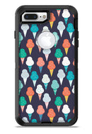 The All Over Teal and Green Ice Cream Cones - iPhone 7 or 7 Plus Commuter Case Skin Kit