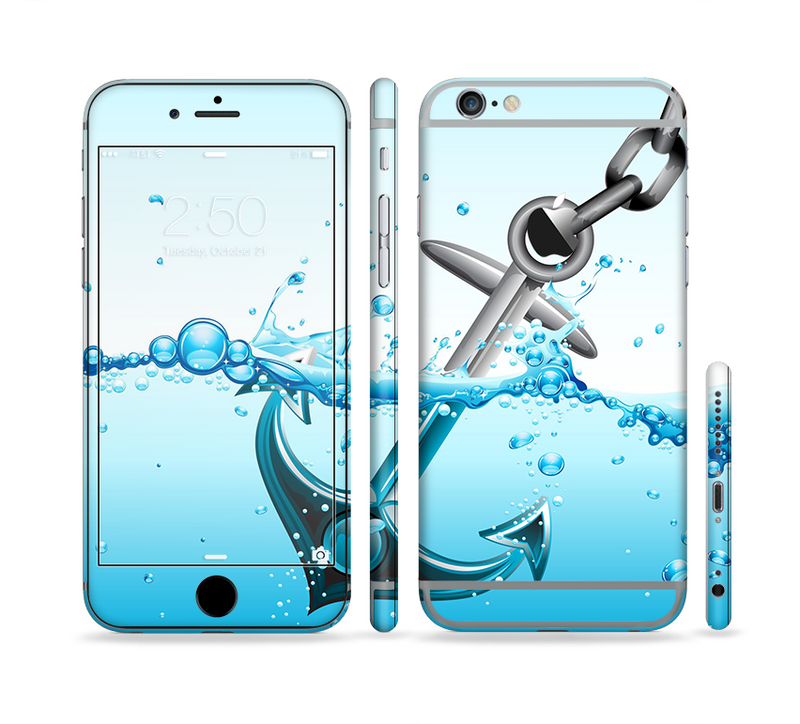 The Anchor Splashing Sectioned Skin Series for the Apple iPhone 6/6s Plus