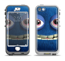 The Angry Blue Fury Monster Apple iPhone 5-5s LifeProof Nuud Case Skin Set