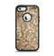 The Antique Floral Lace Pattern Apple iPhone 5-5s Otterbox Defender Case Skin Set