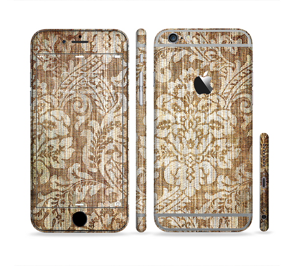 The Antique Floral Lace Pattern Sectioned Skin Series for the Apple iPhone 6/6s