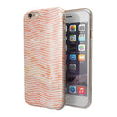 The Apricot Grunge Surface with Chevron iPhone 6/6s or 6/6s Plus 2-Piece Hybrid INK-Fuzed Case