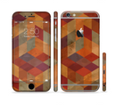 The Autumn Colored Geometric Pattern Sectioned Skin Series for the Apple iPhone 6/6s Plus