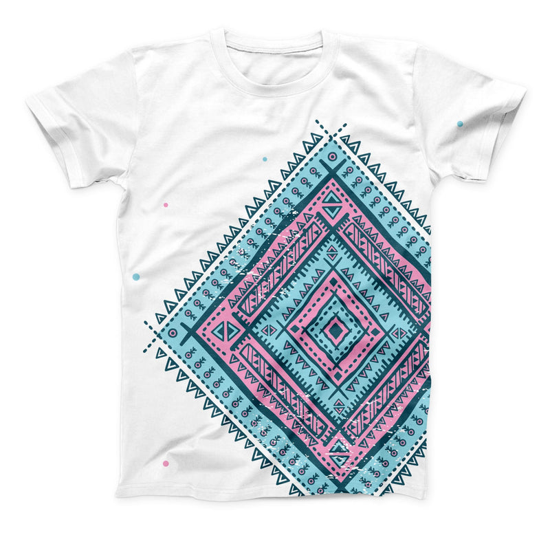 The Aztec Diamond ink-Fuzed Unisex All Over Full-Printed Fitted Tee Shirt