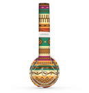 The Aztec Tribal Vintage Tan and Gold Pattern V6 Skin Set for the Beats by Dre Solo 2 Wireless Headphones