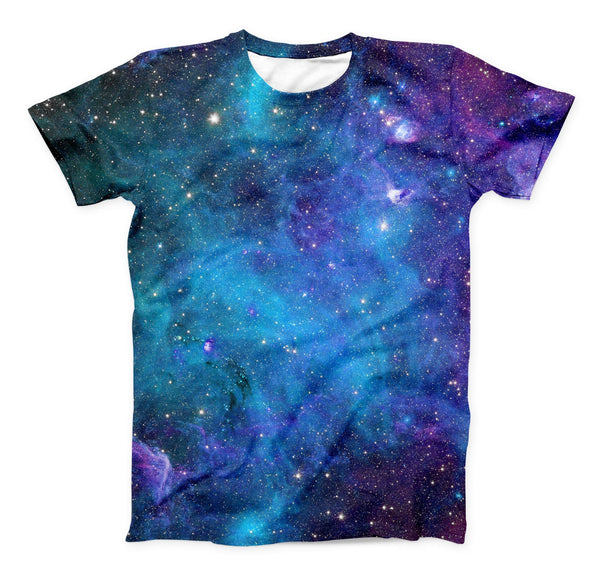 The Azure Nebula ink-Fuzed Unisex All Over Full-Printed Fitted Tee Shirt