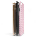 The Baby Pink Multicolored Chevron Patterns iPhone 6/6s or 6/6s Plus 2-Piece Hybrid INK-Fuzed Case
