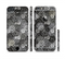 The Back & White Abstract Swirl Pattern Sectioned Skin Series for the Apple iPhone 6/6s Plus