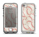 The Baseball Overlay Apple iPhone 5-5s LifeProof Nuud Case Skin Set