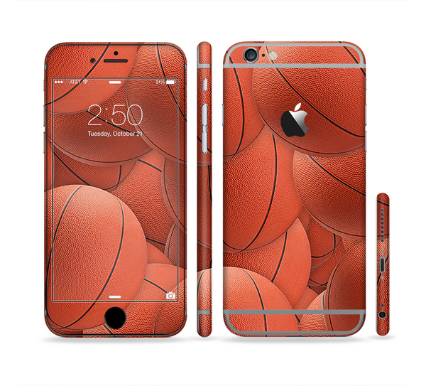 The Basketball Overlay Sectioned Skin Series for the Apple iPhone 6/6s
