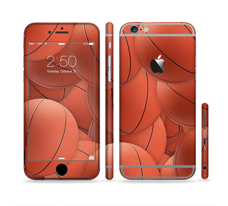 The Basketball Overlay Sectioned Skin Series for the Apple iPhone 6/6s Plus
