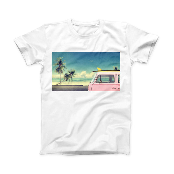 The Beach Trip ink-Fuzed Front Spot Graphic Unisex Soft-Fitted Tee Shirt