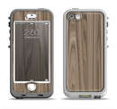The Beige Woodgrain Apple iPhone 5-5s LifeProof Nuud Case Skin Set