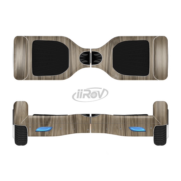 The Beige Woodgrain Full-Body Skin Set for the Smart Drifting SuperCharged iiRov HoverBoard