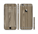 The Beige Woodgrain Sectioned Skin Series for the Apple iPhone 6/6s