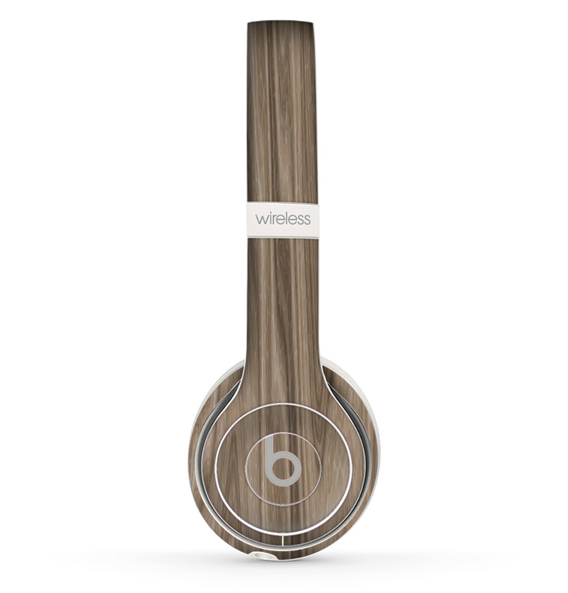 The Beige Woodgrain Skin Set for the Beats by Dre Solo 2 Wireless Headphones