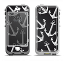 The Black Anchor Collage Apple iPhone 5-5s LifeProof Nuud Case Skin Set