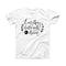 The Black Everything Starts with a Dream ink-Fuzed Front Spot Graphic Unisex Soft-Fitted Tee Shirt