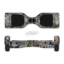 The Black Floral Laced Pattern V2 Full-Body Skin Set for the Smart Drifting SuperCharged iiRov HoverBoard