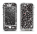 The Black Floral Sprout Apple iPhone 5-5s LifeProof Nuud Case Skin Set