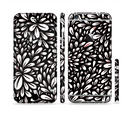The Black Floral Sprout Sectioned Skin Series for the Apple iPhone 6/6s